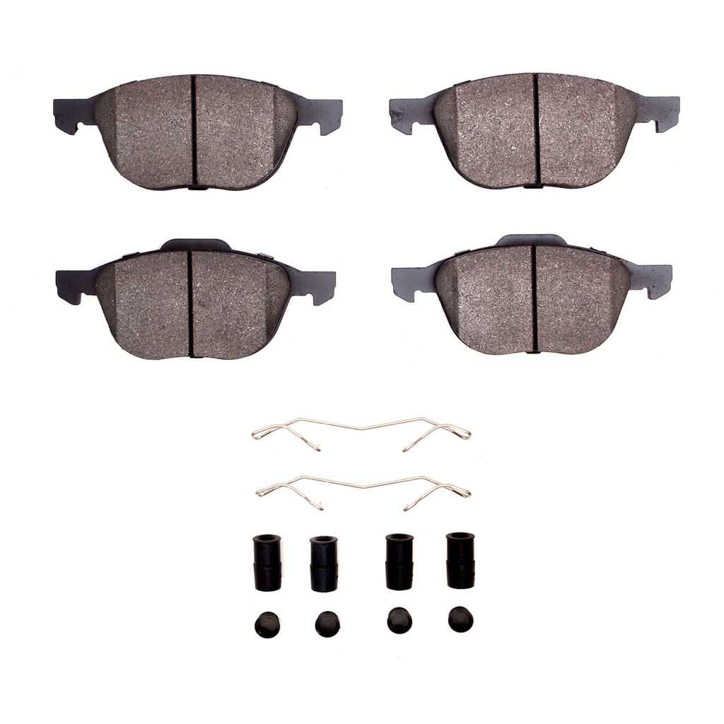 Dynamic Friction 1600-1044-01 - 5000 Euro Ceramic Brake Pads With Hardware