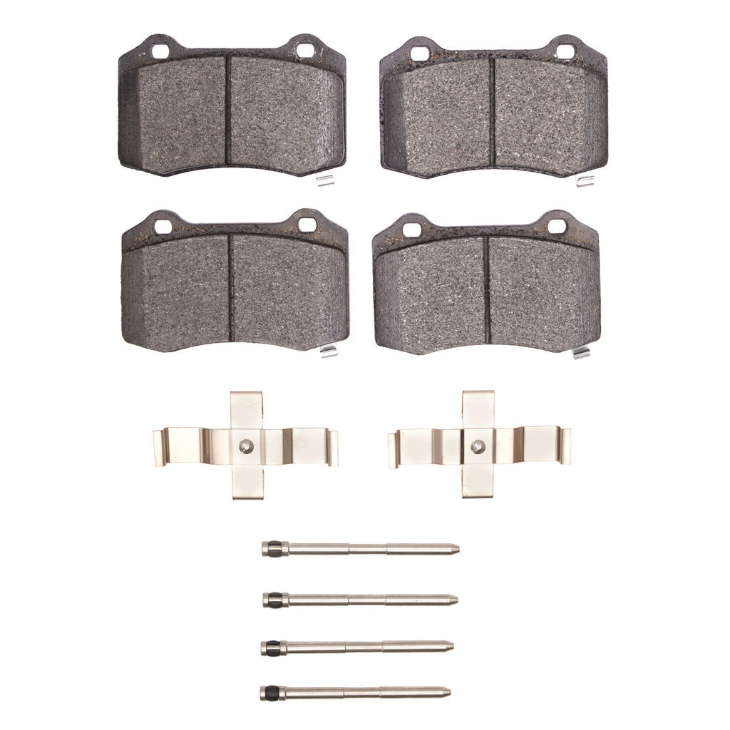 Dynamic Friction 1600-1053-02 - 5000 Euro Ceramic Brake Pads With Hardware