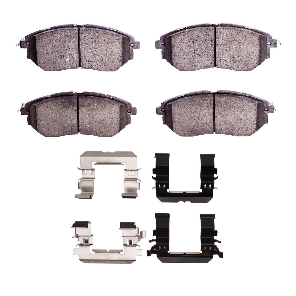 Dynamic Friction 1600-1078-01 - 5000 Euro Ceramic Brake Pads With Hardware