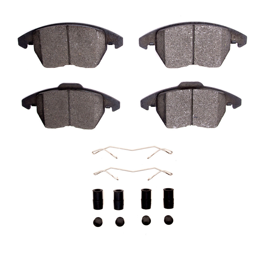 Dynamic Friction 1600-1107-01 - 5000 Euro Ceramic Brake Pads With Hardware