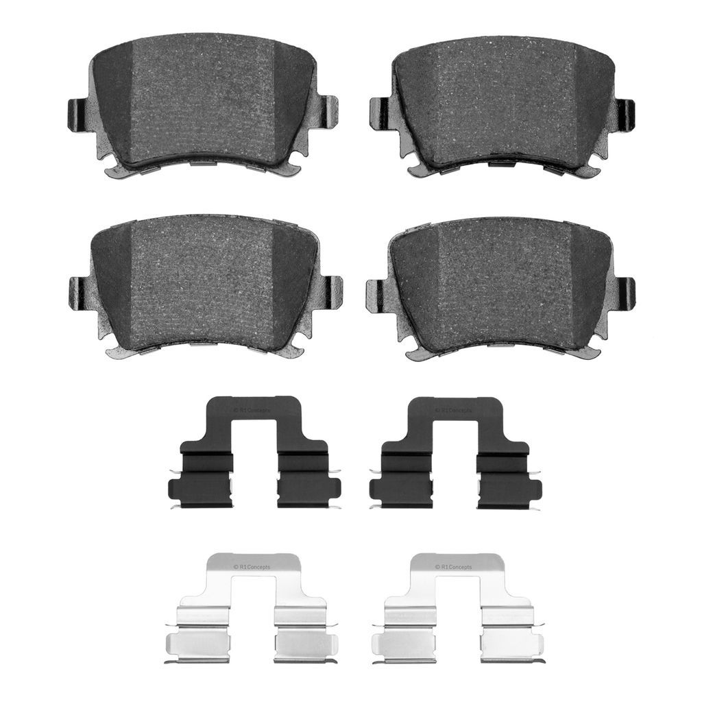 Dynamic Friction 1600-1108-01 - 5000 Euro Ceramic Brake Pads With Hardware