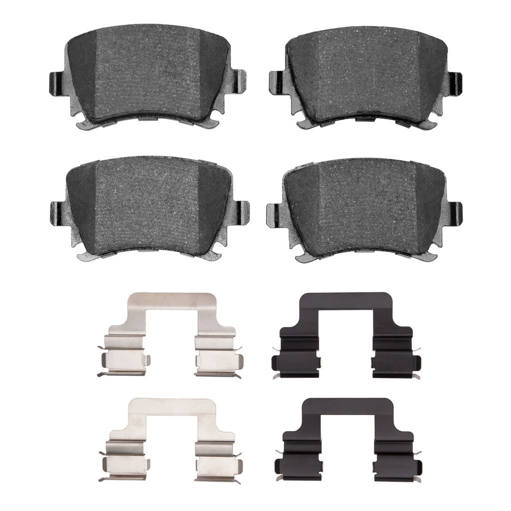 Dynamic Friction 1600-1108-02 - 5000 Euro Ceramic Brake Pads With Hardware