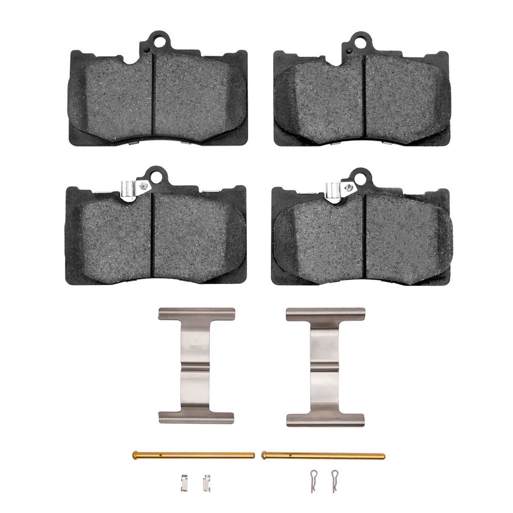 Dynamic Friction 1600-1118-01 - 5000 Euro Ceramic Brake Pads With Hardware