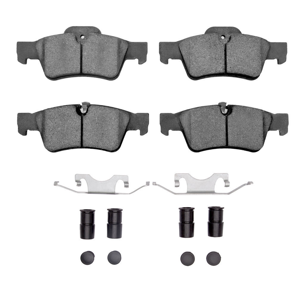 Dynamic Friction 1600-1122-01 - 5000 Euro Ceramic Brake Pads With Hardware