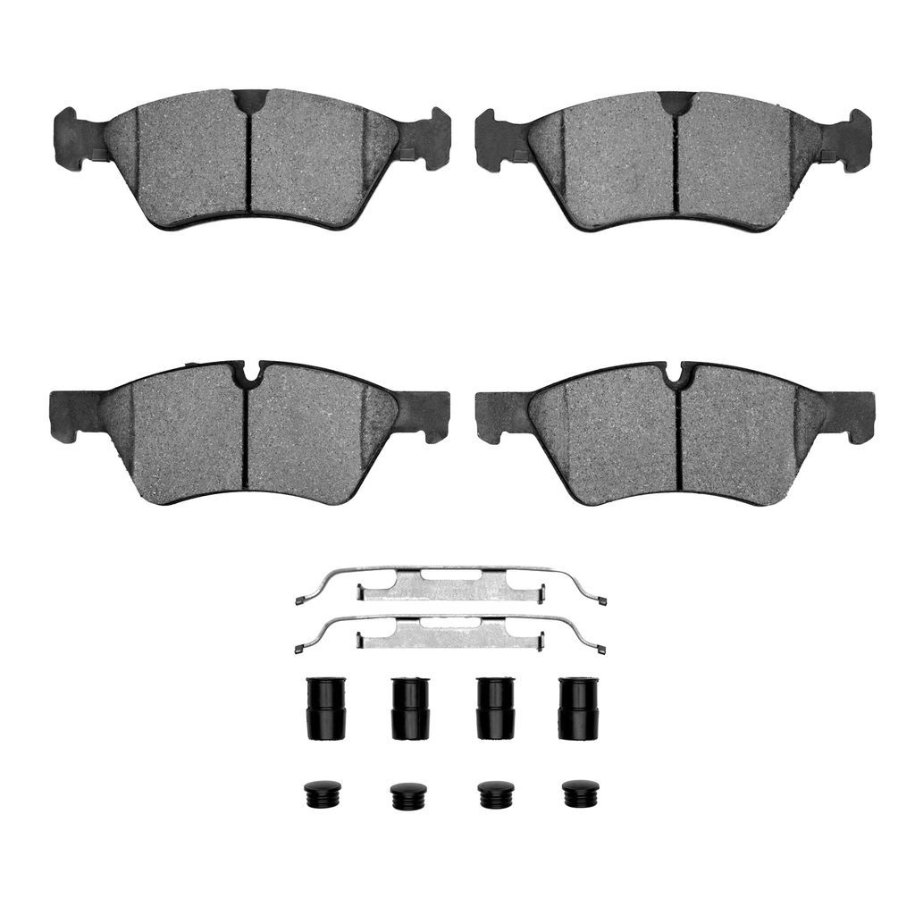 Dynamic Friction 1600-1123-01 - 5000 Euro Ceramic Brake Pads With Hardware