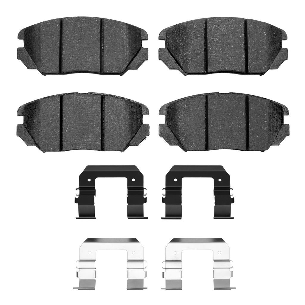 Dynamic Friction 1600-1125-01 - 5000 Euro Ceramic Brake Pads With Hardware