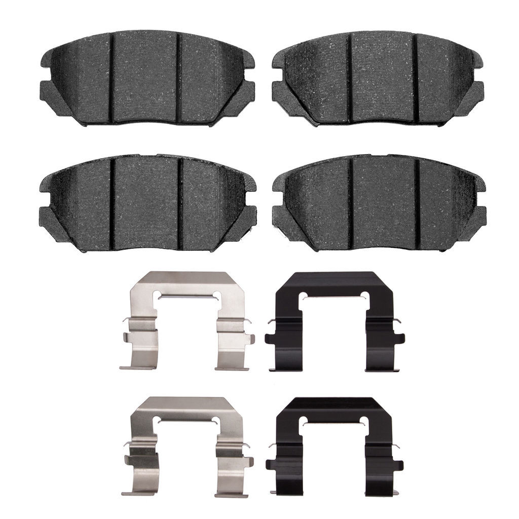 Dynamic Friction 1600-1125-02 - 5000 Euro Ceramic Brake Pads With Hardware