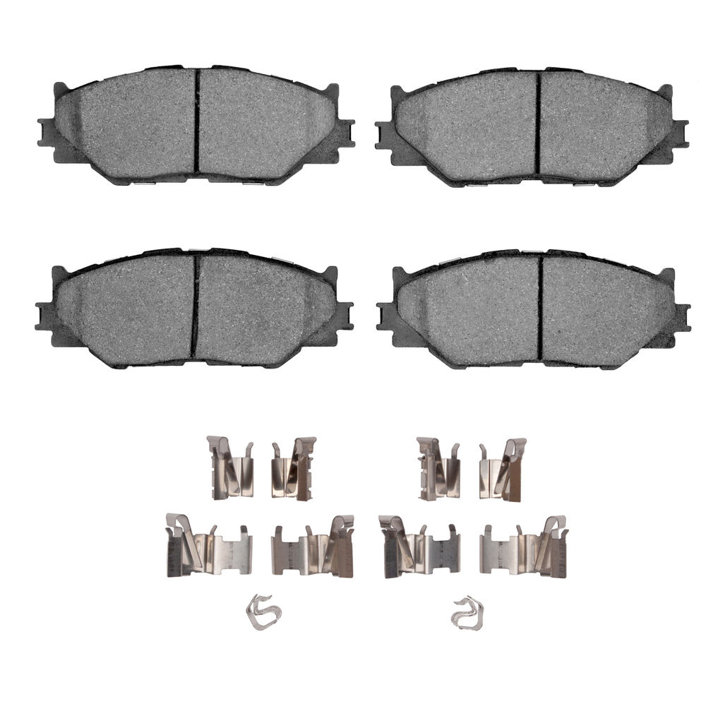 Dynamic Friction 1600-1178-01 - 5000 Euro Ceramic Brake Pads With Hardware