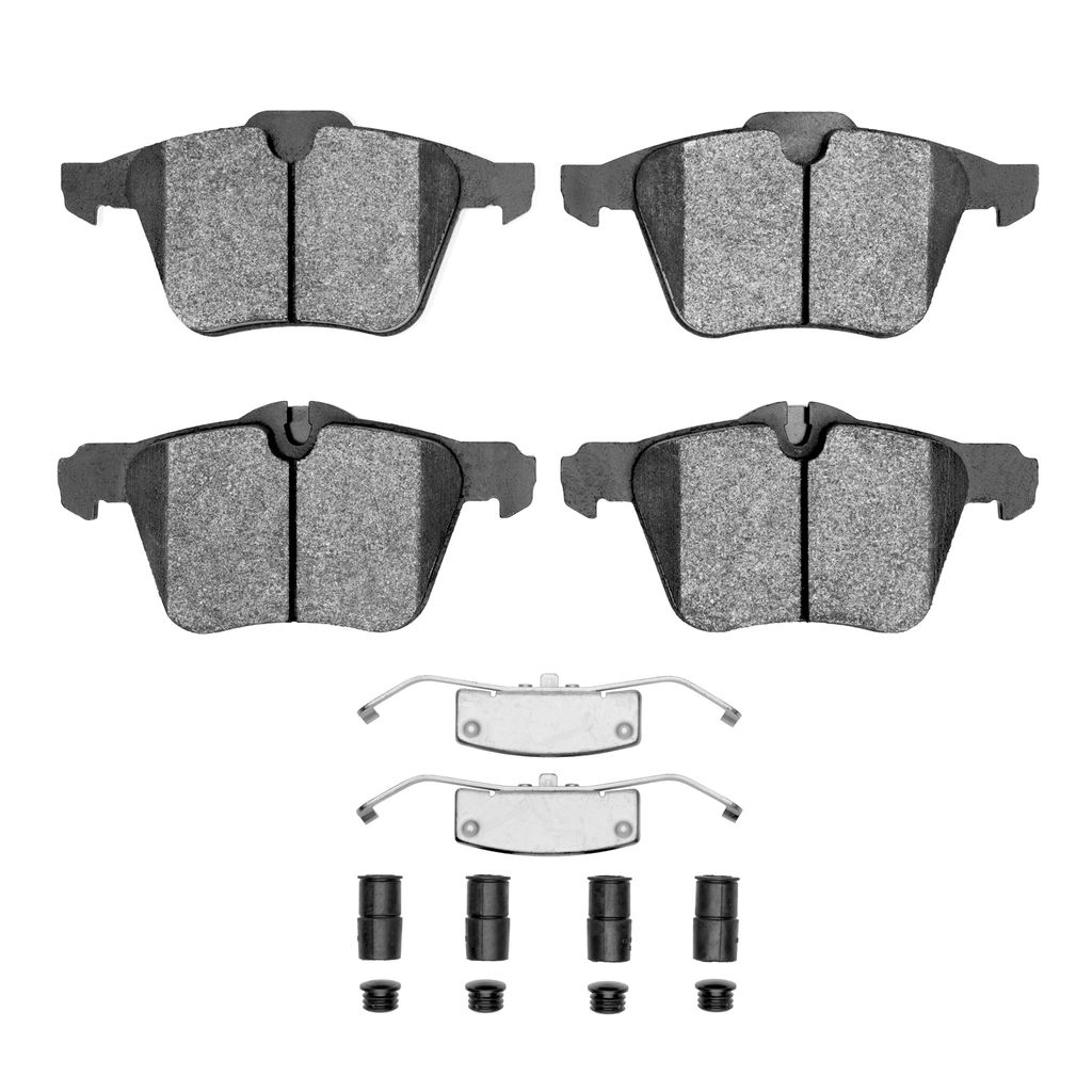 Dynamic Friction 1600-1240-01 - 5000 Euro Ceramic Brake Pads With Hardware