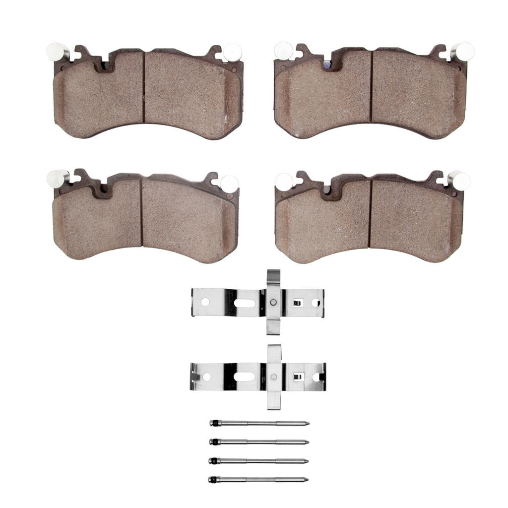 Dynamic Friction 1600-1291-01 - 5000 Euro Ceramic Brake Pads With Hardware