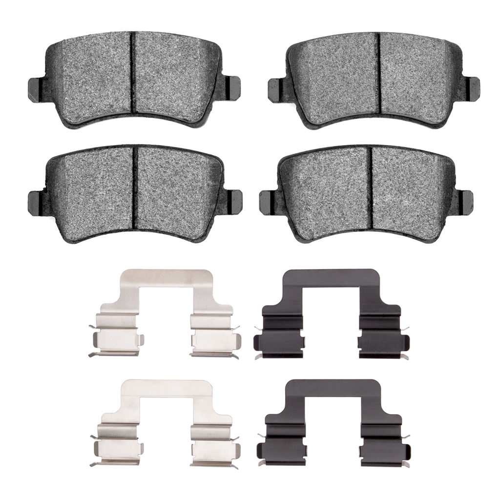 Dynamic Friction 1600-1307-02 - 5000 Euro Ceramic Brake Pads With Hardware