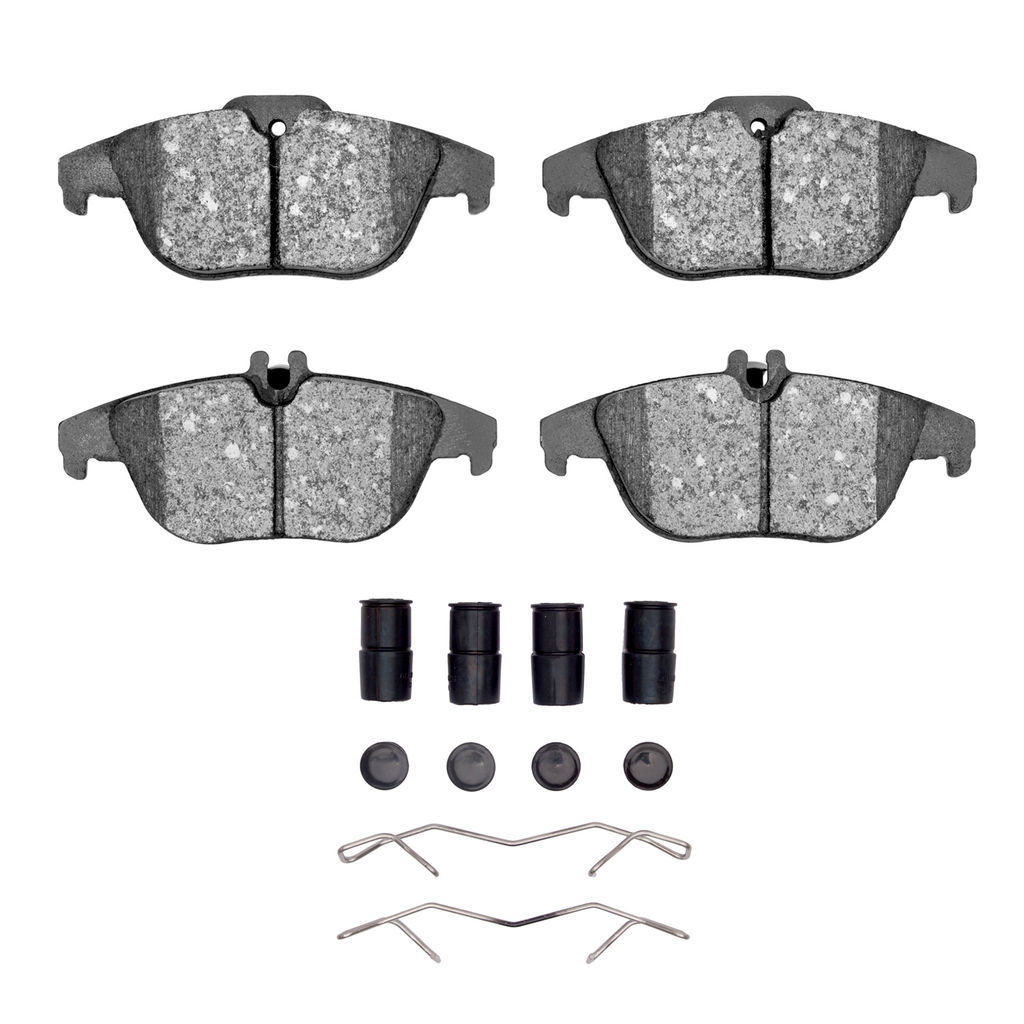 Dynamic Friction 1600-1341-01 - 5000 Euro Ceramic Brake Pads With Hardware