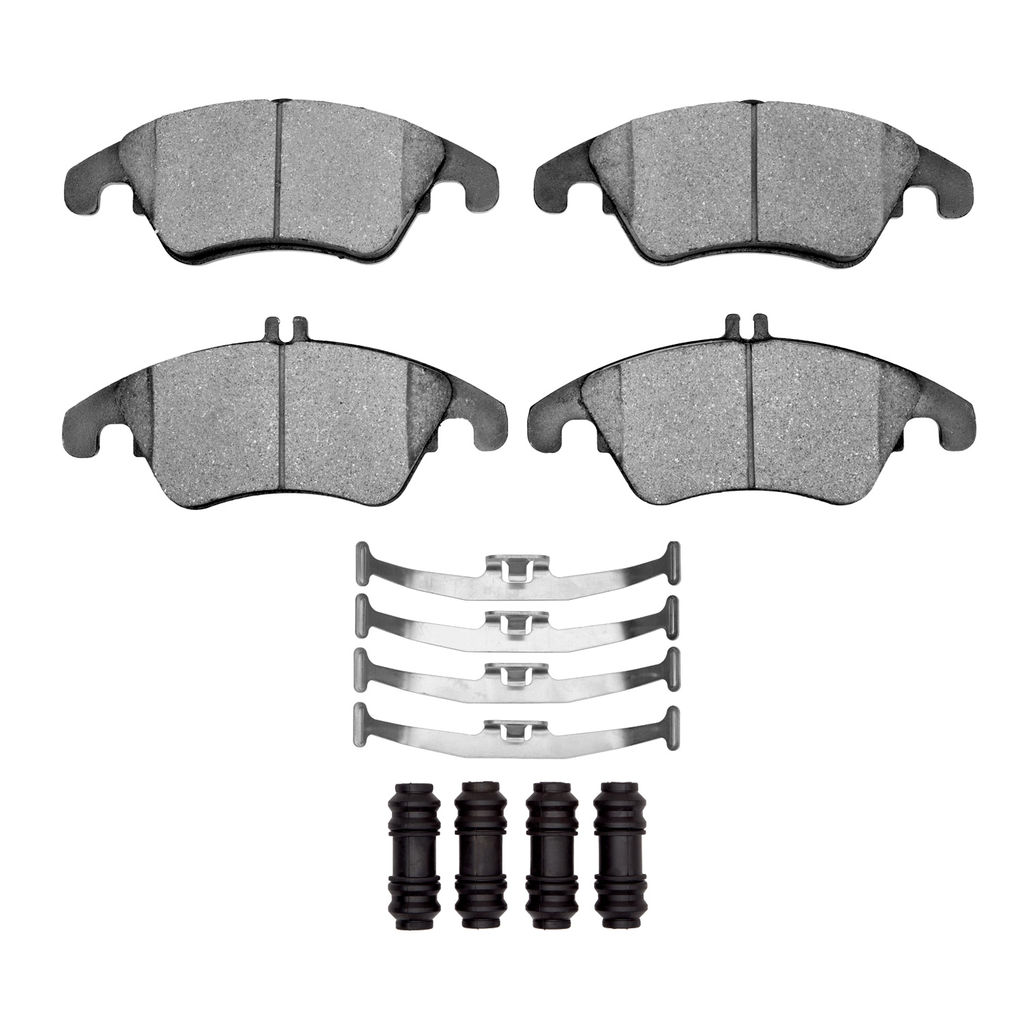 Dynamic Friction 1600-1342-01 - 5000 Euro Ceramic Brake Pads With Hardware
