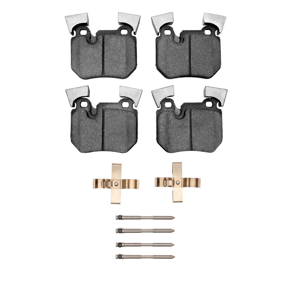 Dynamic Friction 1600-1372-01 - 5000 Euro Ceramic Brake Pads With Hardware