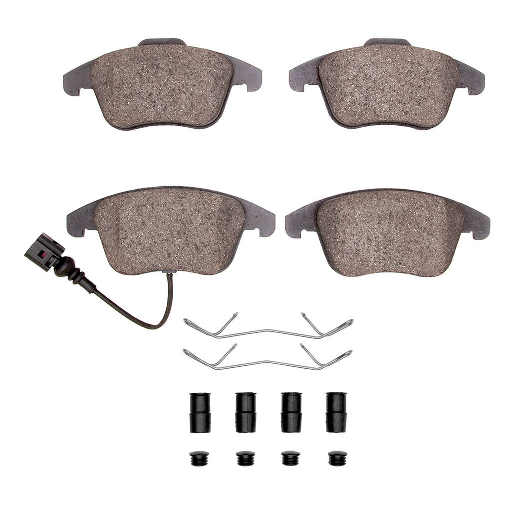 Dynamic Friction 1600-1375-01 - 5000 Euro Ceramic Brake Pads With Hardware