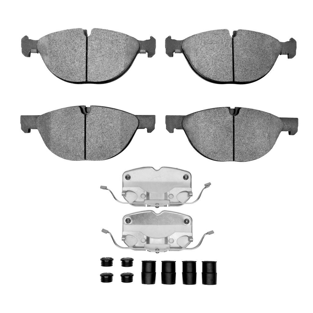 Dynamic Friction 1600-1381-01 - 5000 Euro Ceramic Brake Pads With Hardware