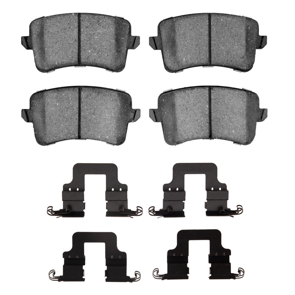 Dynamic Friction 1600-1386-01 - 5000 Euro Ceramic Brake Pads With Hardware