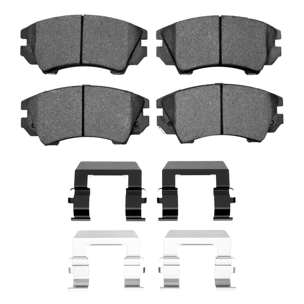 Dynamic Friction 1600-1404-01 - 5000 Euro Ceramic Brake Pads With Hardware
