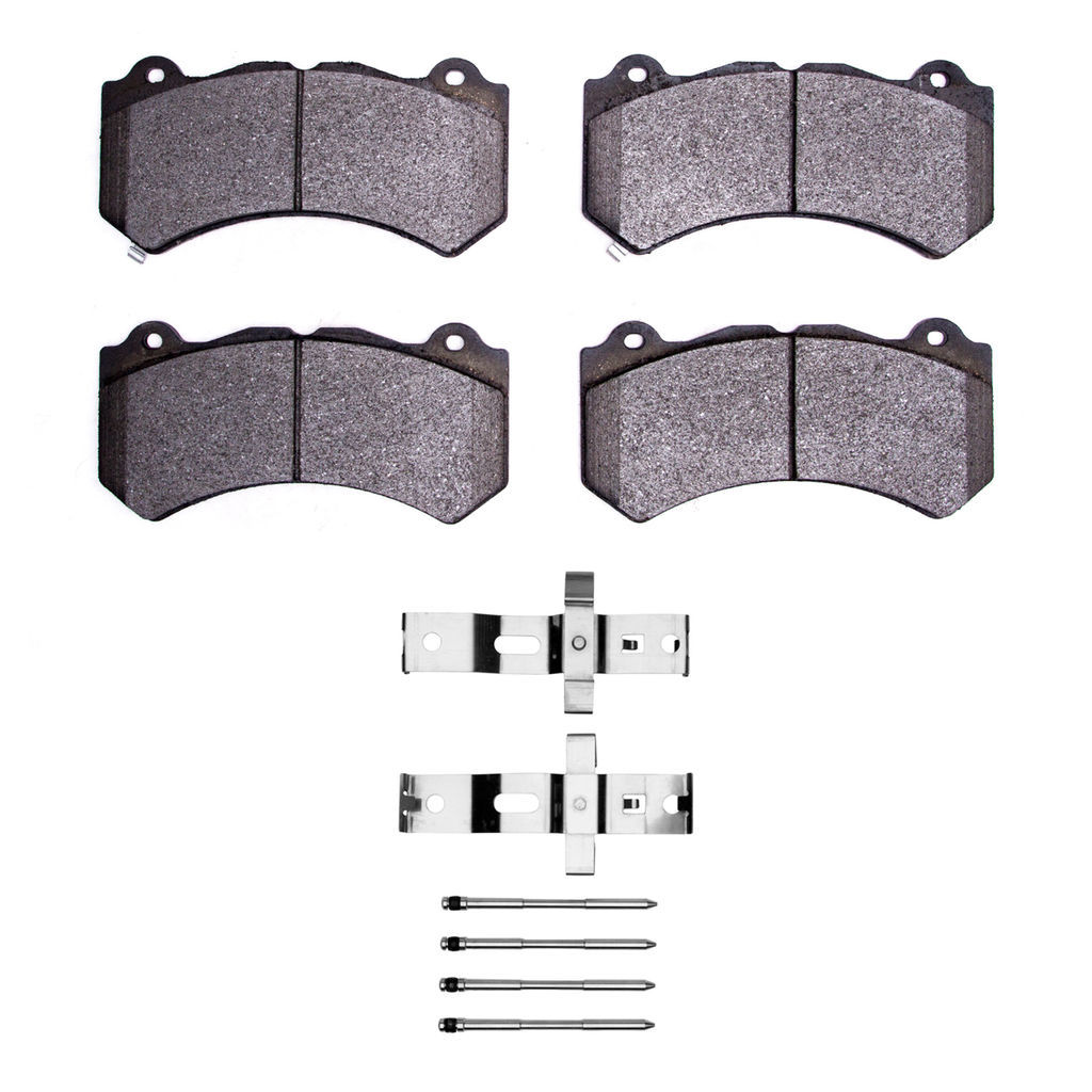 Dynamic Friction 1600-1405-02 - 5000 Euro Ceramic Brake Pads With Hardware