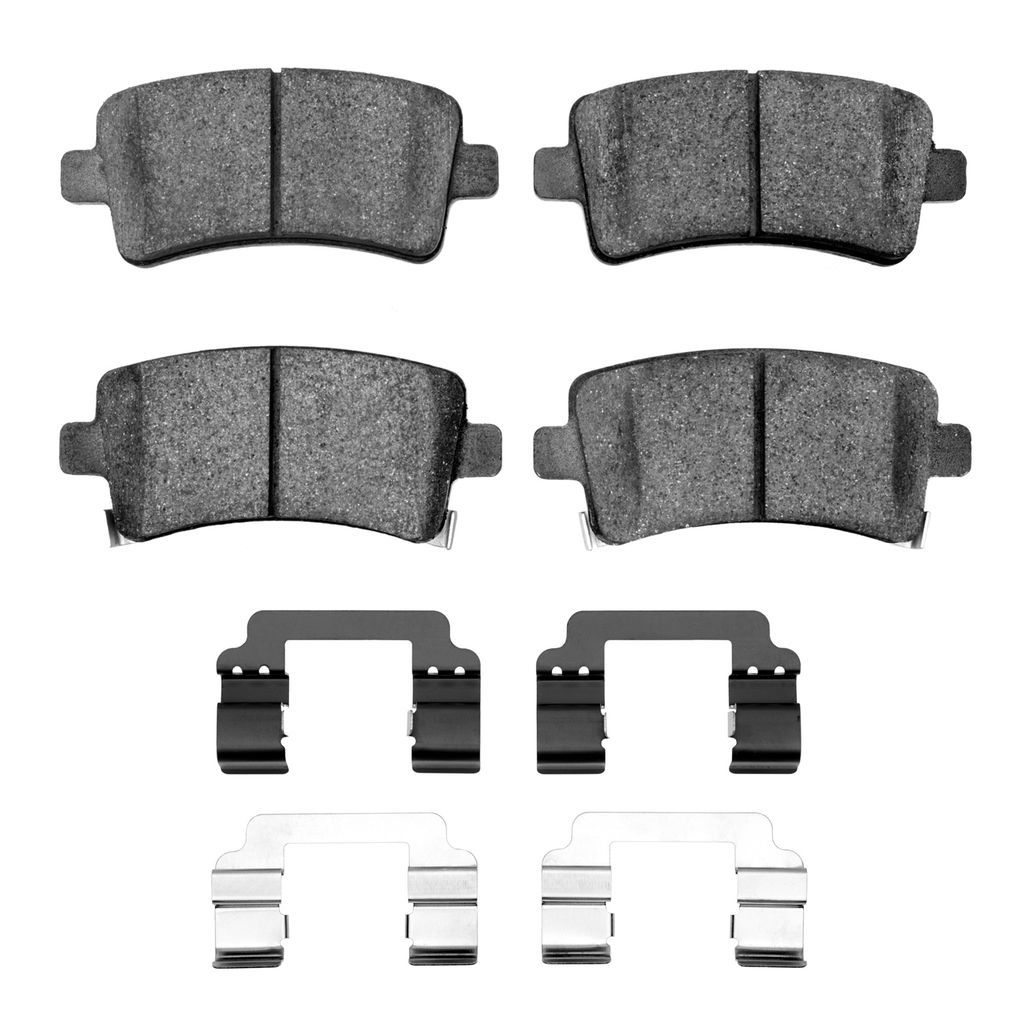 Dynamic Friction 1600-1430-01 - 5000 Euro Ceramic Brake Pads With Hardware