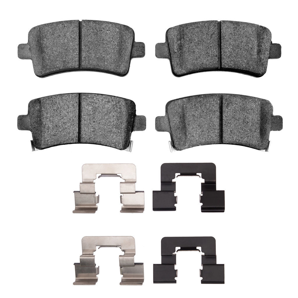 Dynamic Friction 1600-1430-02 - 5000 Euro Ceramic Brake Pads With Hardware