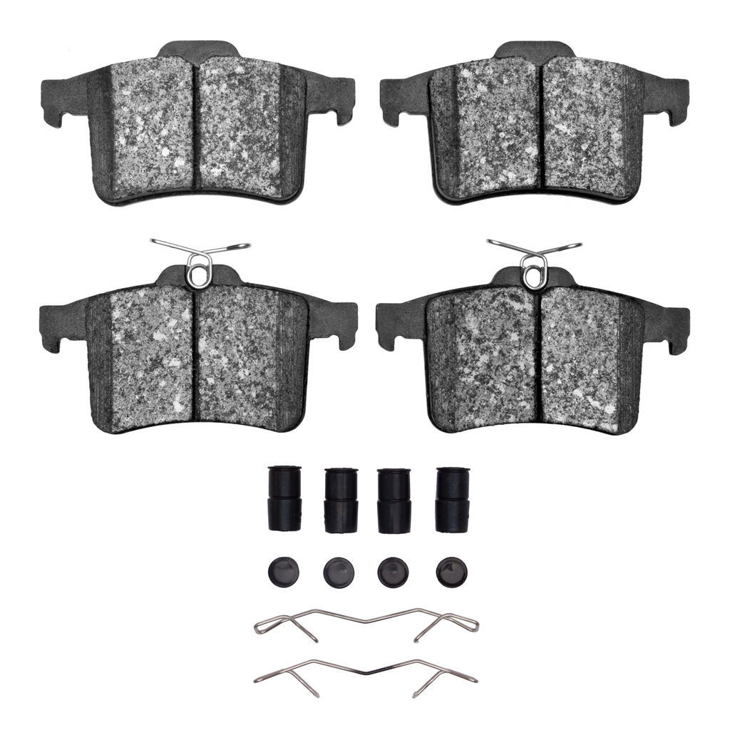 Dynamic Friction 1600-1449-02 - 5000 Euro Ceramic Brake Pads With Hardware
