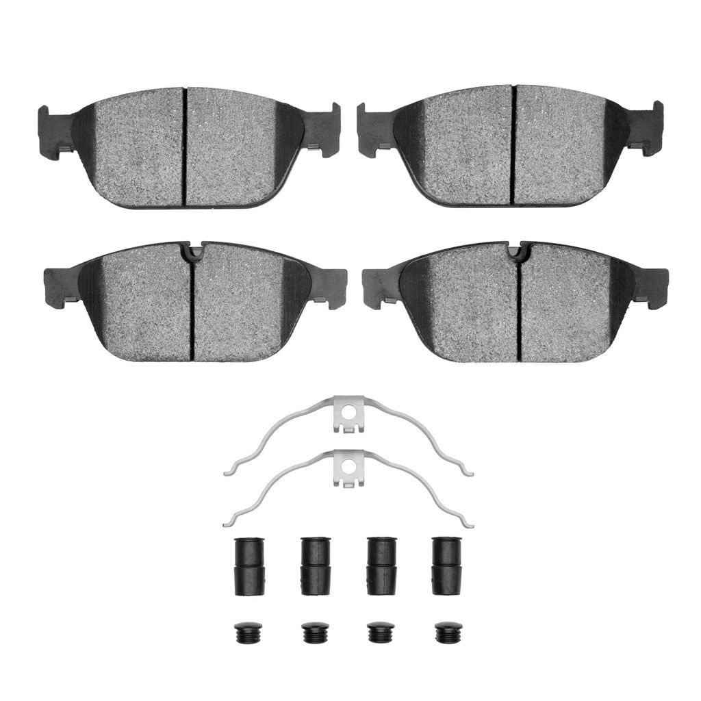 Dynamic Friction 1600-1546-01 - 5000 Euro Ceramic Brake Pads With Hardware