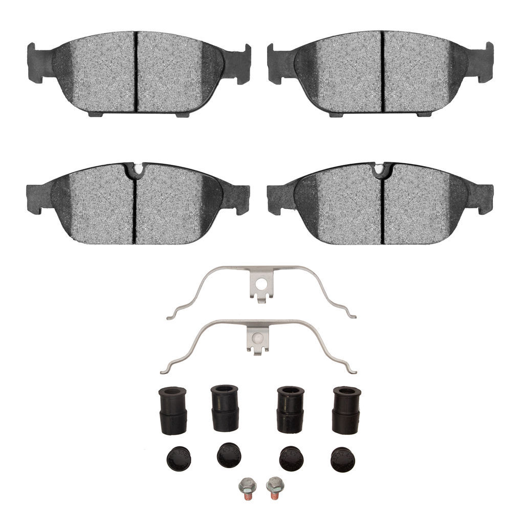 Dynamic Friction 1600-1549-01 - 5000 Euro Ceramic Brake Pads With Hardware