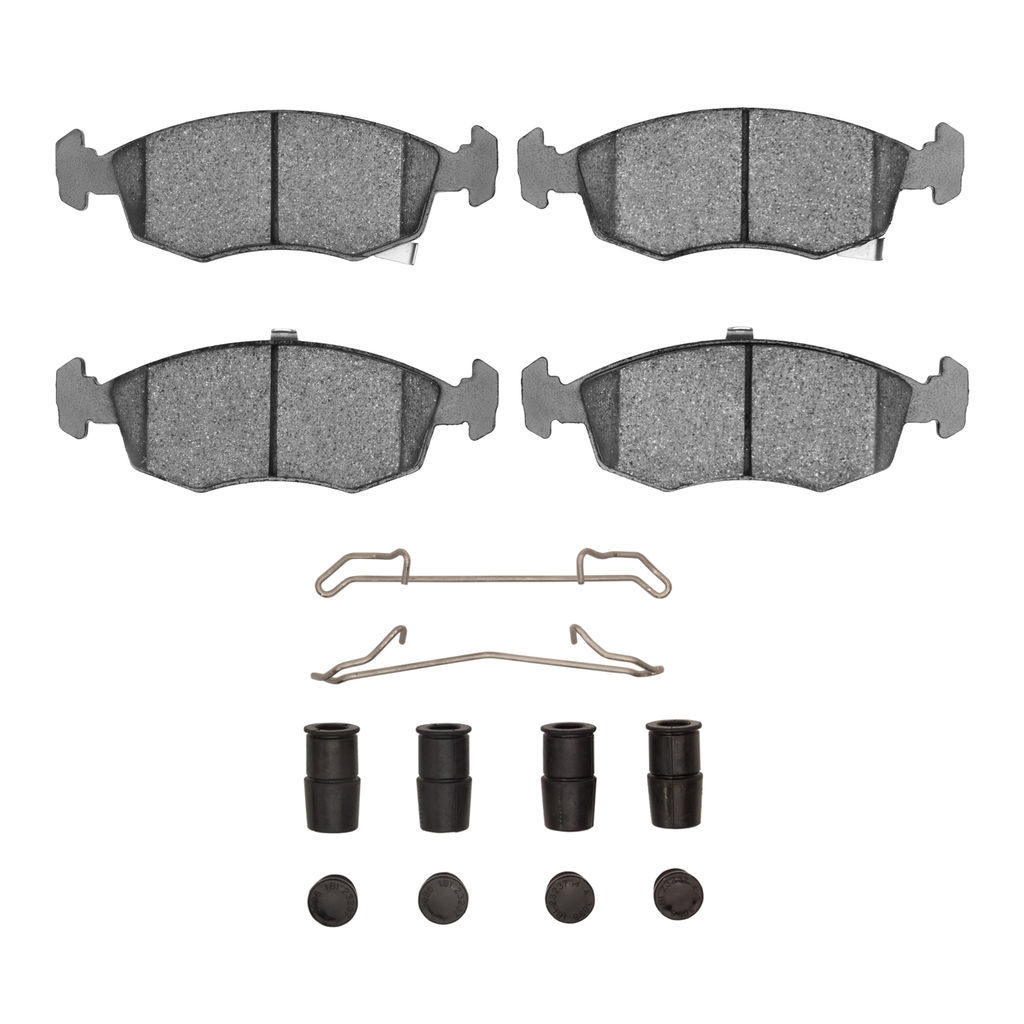 Dynamic Friction 1600-1568-01 - 5000 Euro Ceramic Brake Pads With Hardware