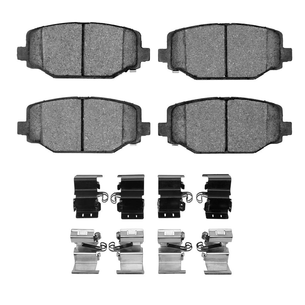 Dynamic Friction 1600-1596-01 - 5000 Euro Ceramic Brake Pads With Hardware