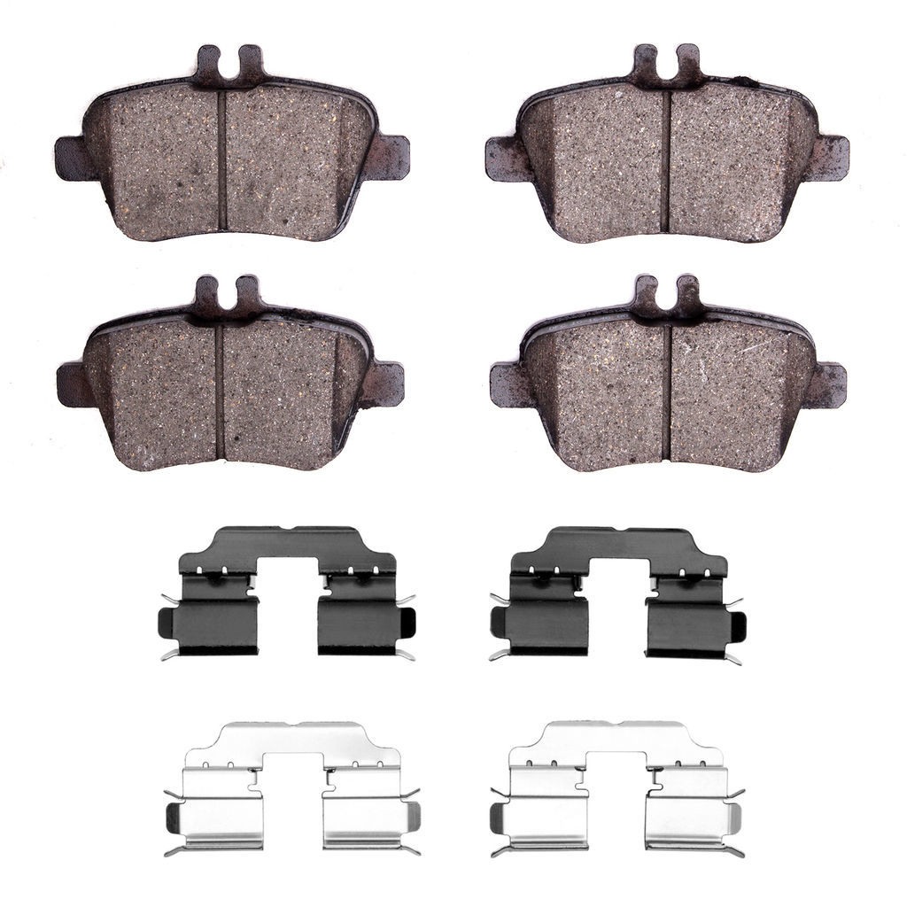 Dynamic Friction 1600-1646-02 - 5000 Euro Ceramic Brake Pads With Hardware