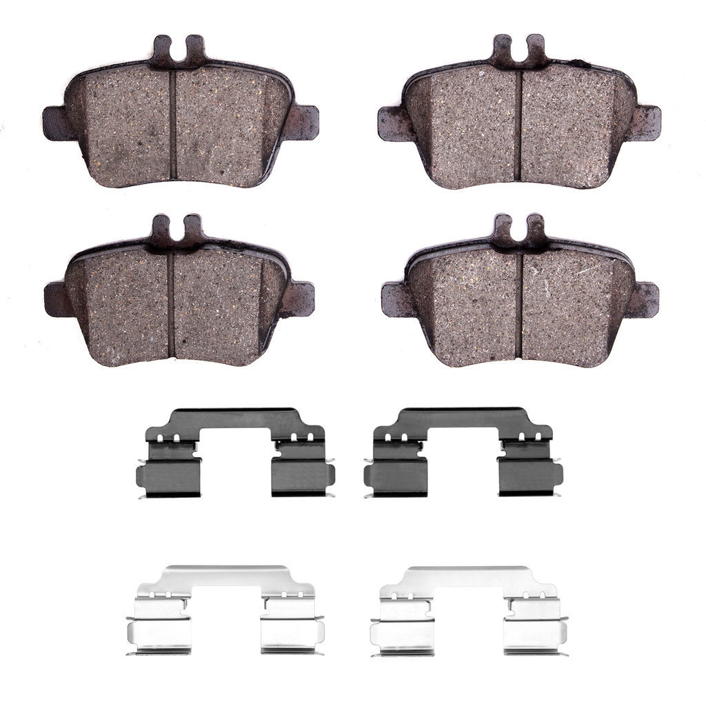 Dynamic Friction 1600-1646-03 - 5000 Euro Ceramic Brake Pads With Hardware