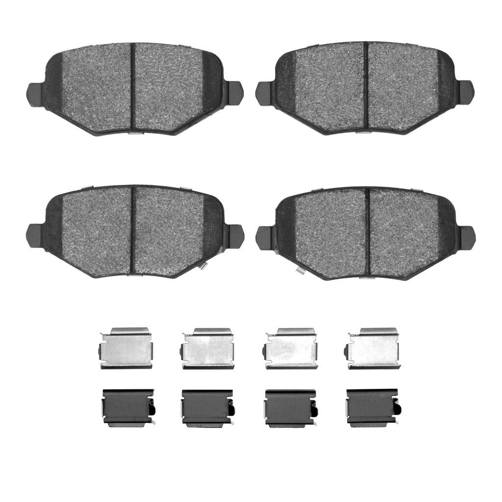 Dynamic Friction 1600-1719-02 - 5000 Euro Ceramic Brake Pads With Hardware