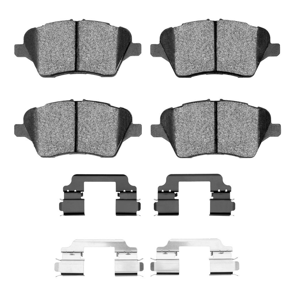 Dynamic Friction 1600-1730-01 - 5000 Euro Ceramic Brake Pads With Hardware