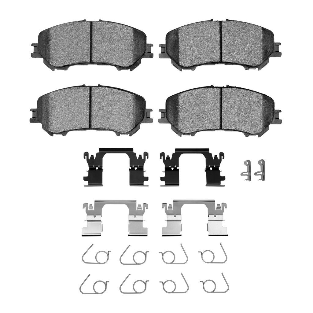 Dynamic Friction 1600-1737-01 - 5000 Euro Ceramic Brake Pads With Hardware