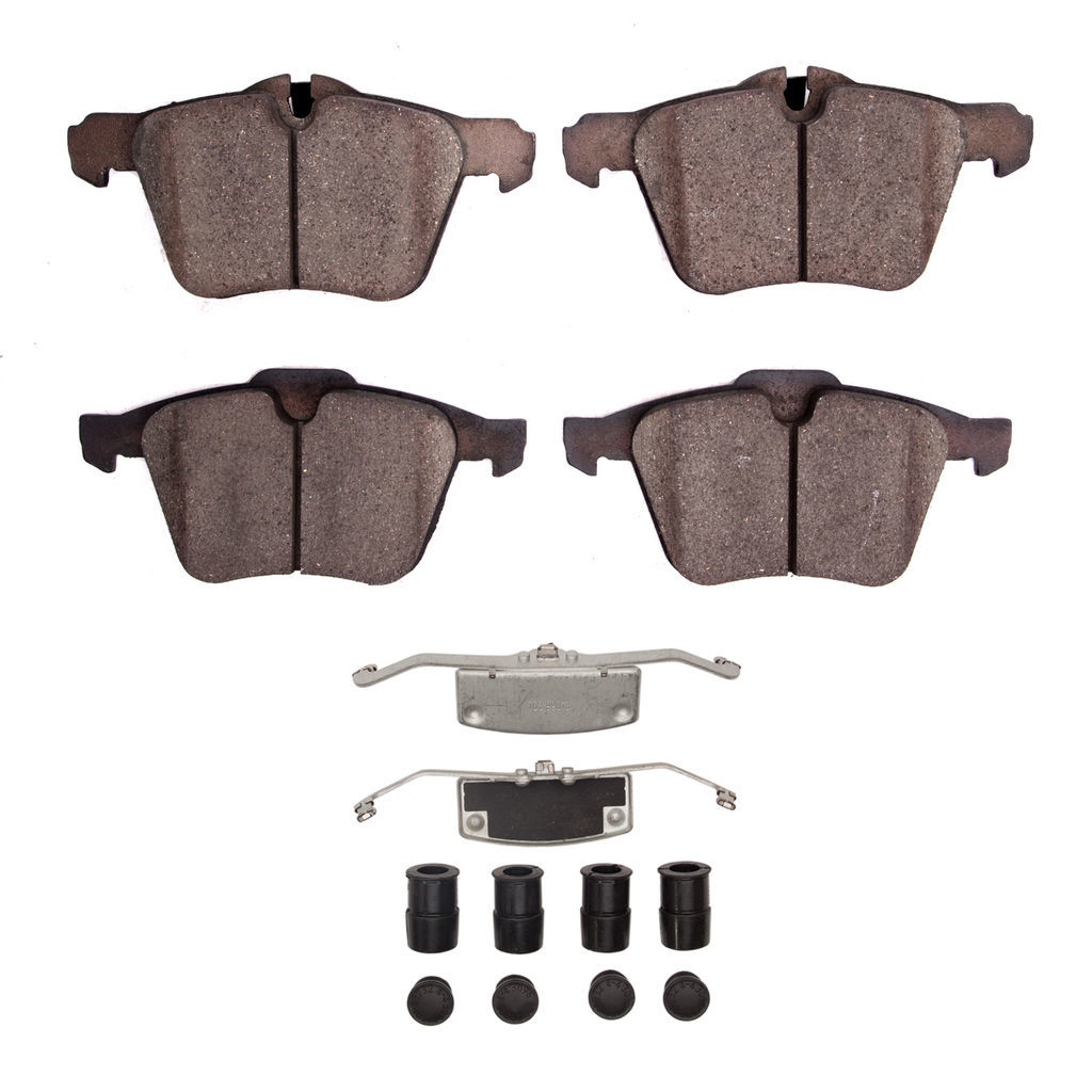 Dynamic Friction 1600-1751-01 - 5000 Euro Ceramic Brake Pads With Hardware