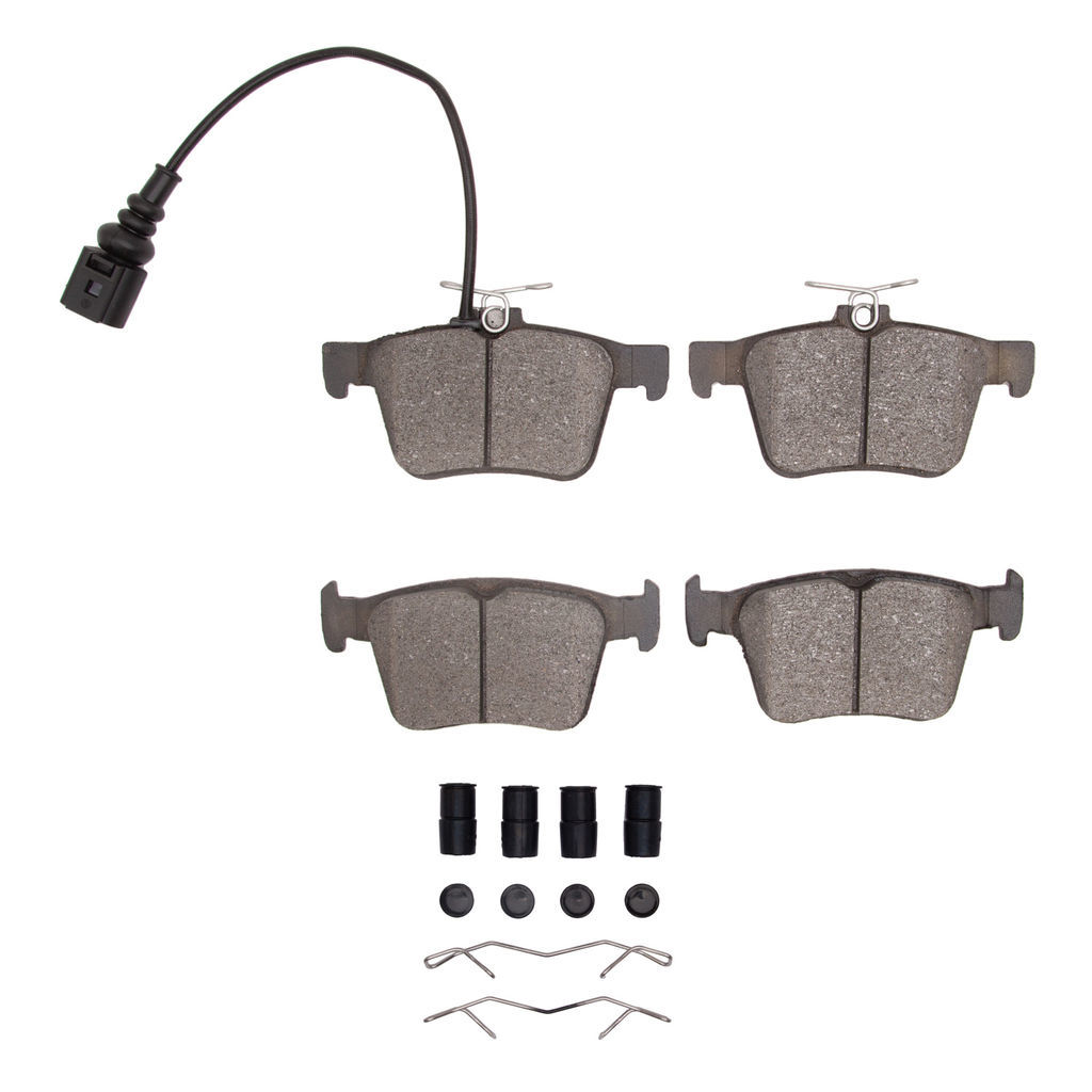 Dynamic Friction 1600-1761-01 - 5000 Euro Ceramic Brake Pads With Hardware