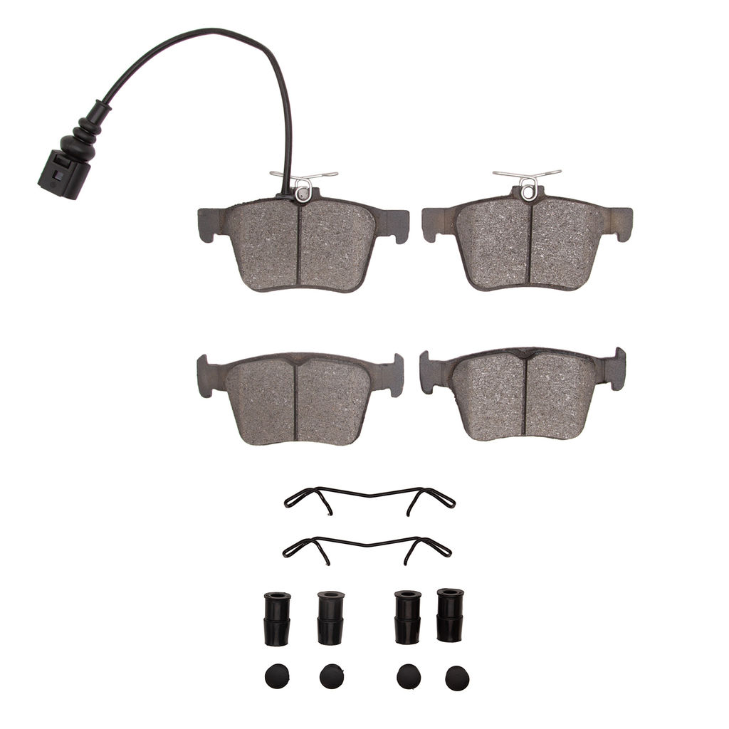 Dynamic Friction 1600-1761-11 - 5000 Euro Ceramic Brake Pads With Hardware