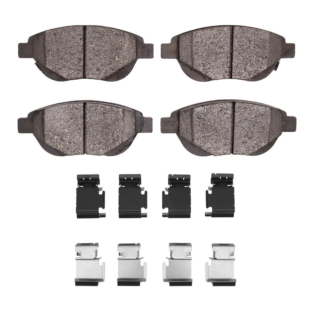 Dynamic Friction 1600-1778-01 - 5000 Euro Ceramic Brake Pads With Hardware