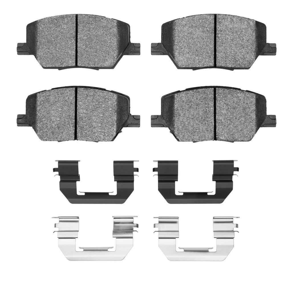 Dynamic Friction 1600-1811-01 - 5000 Euro Ceramic Brake Pads With Hardware