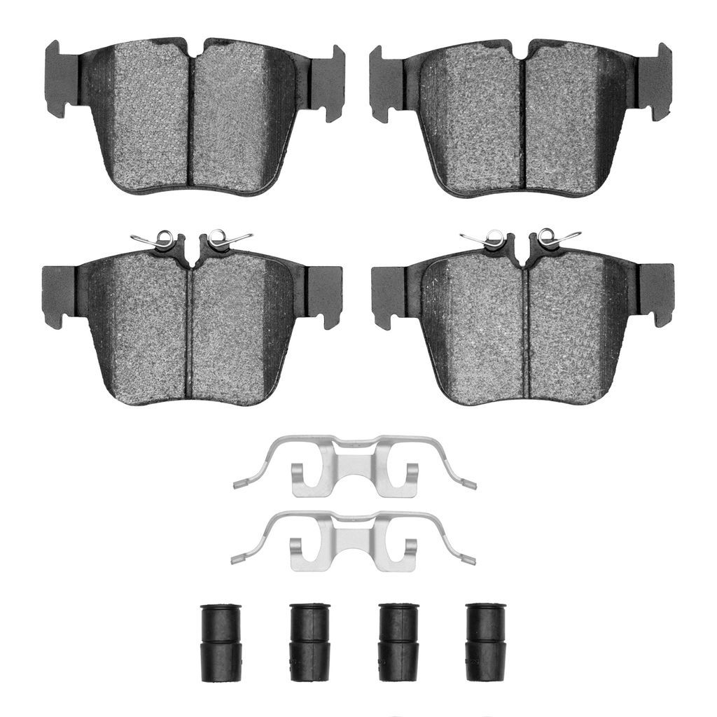 Dynamic Friction 1600-1872-01 - 5000 Euro Ceramic Brake Pads With Hardware