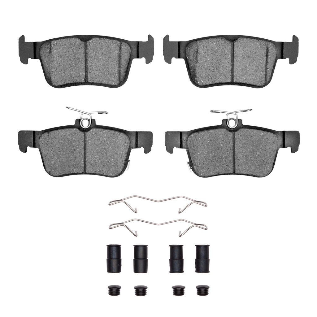 Dynamic Friction 1600-1878-01 - 5000 Euro Ceramic Brake Pads With Hardware