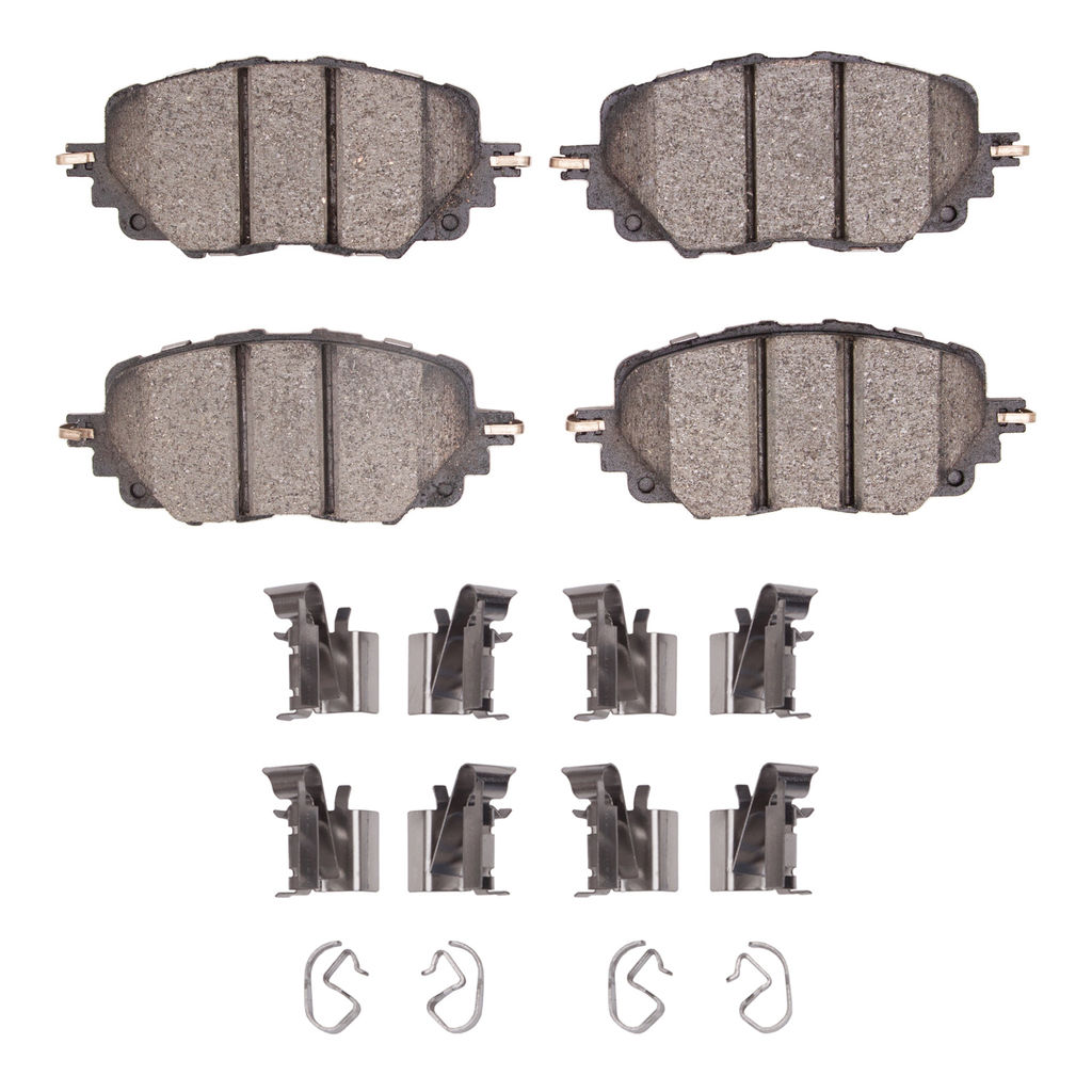 Dynamic Friction 1600-1903-01 - 5000 Euro Ceramic Brake Pads With Hardware