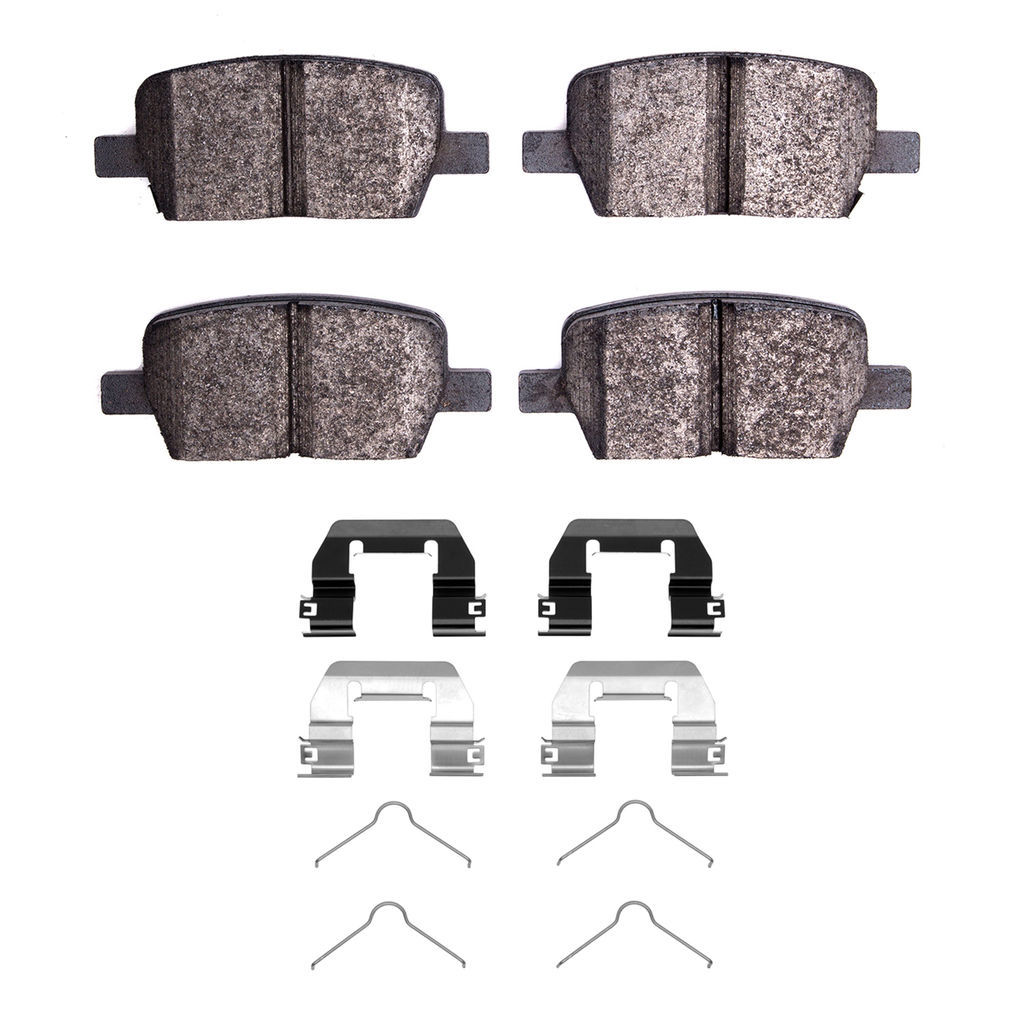 Dynamic Friction 1600-1914-01 - 5000 Euro Ceramic Brake Pads With Hardware