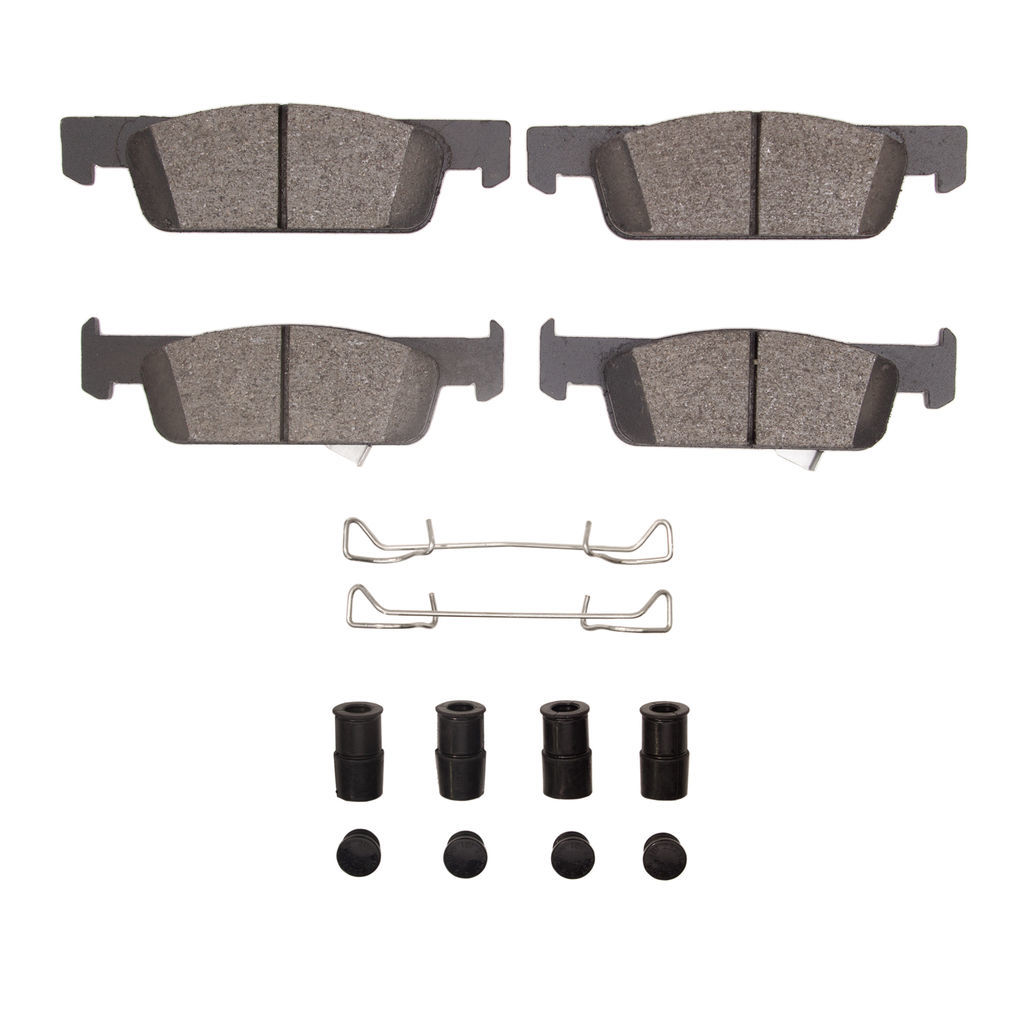 Dynamic Friction 1600-1955-01 - 5000 Euro Ceramic Brake Pads With Hardware