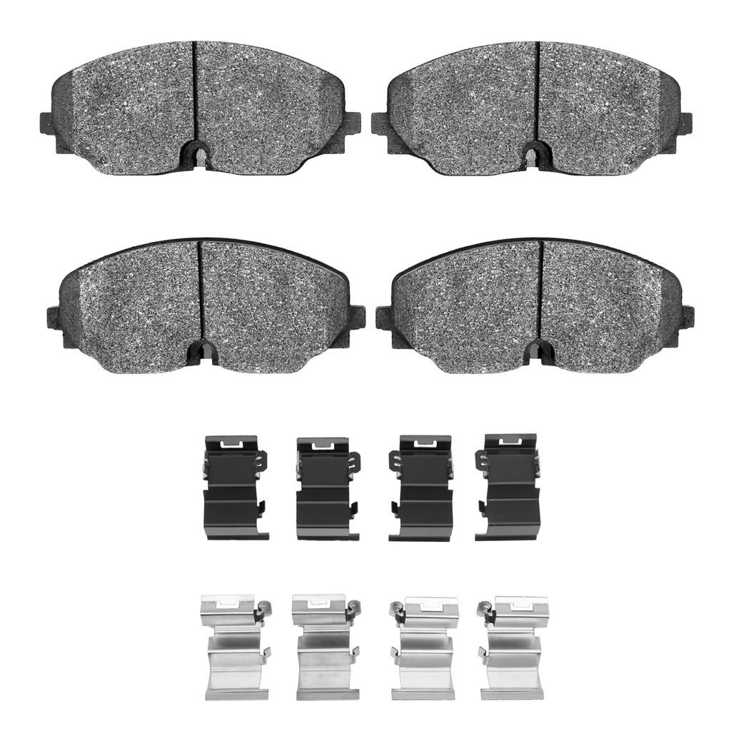 Dynamic Friction 1600-2074-01 - 5000 Euro Ceramic Brake Pads With Hardware