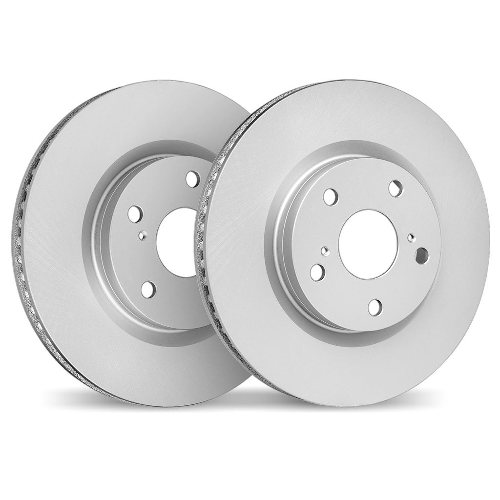 Dynamic Friction 4002-02009 - Geospec Coated Smooth Brake Rotor 2 Wheel Set