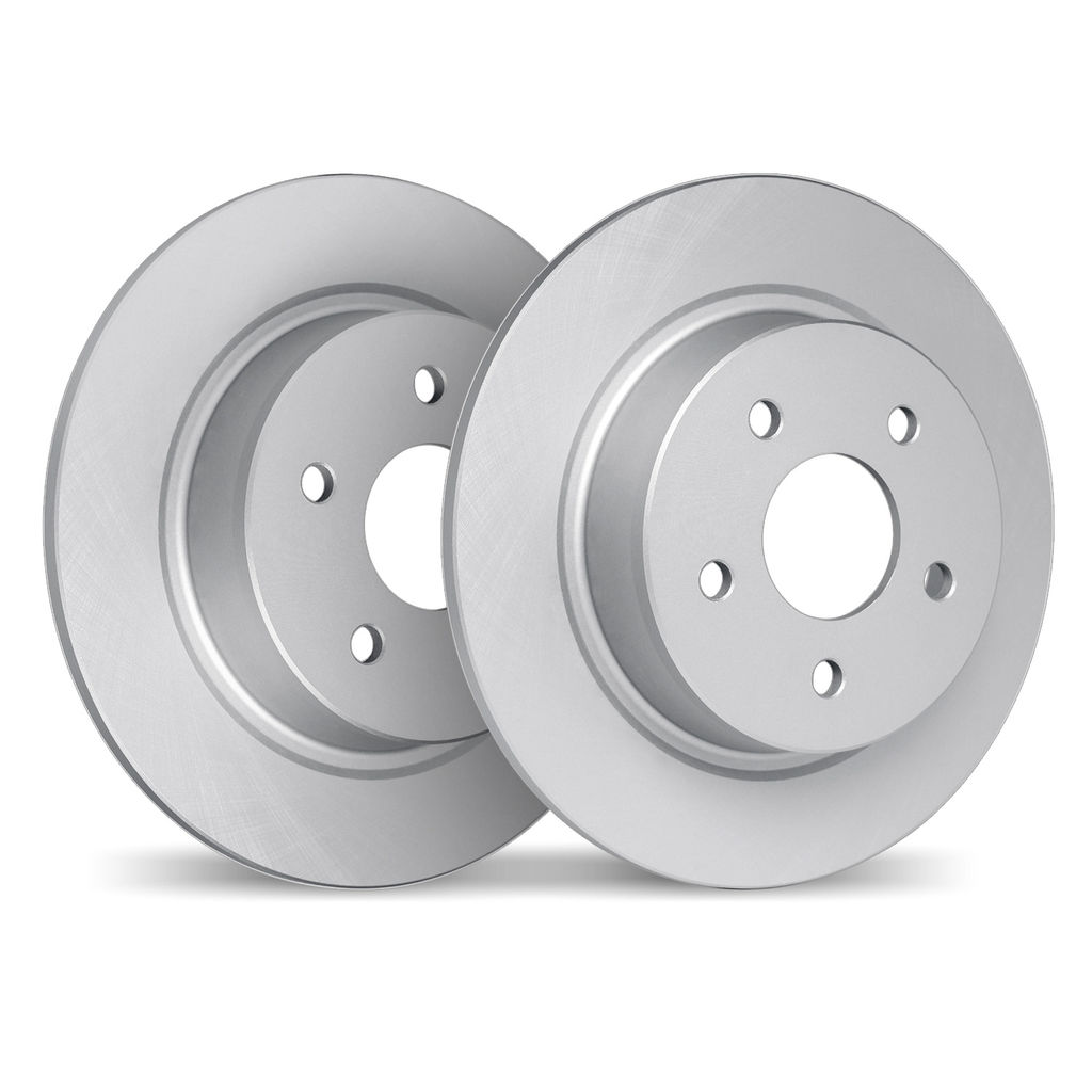 Dynamic Friction 4002-20007 - Geospec Coated Smooth Brake Rotor 2 Wheel Set