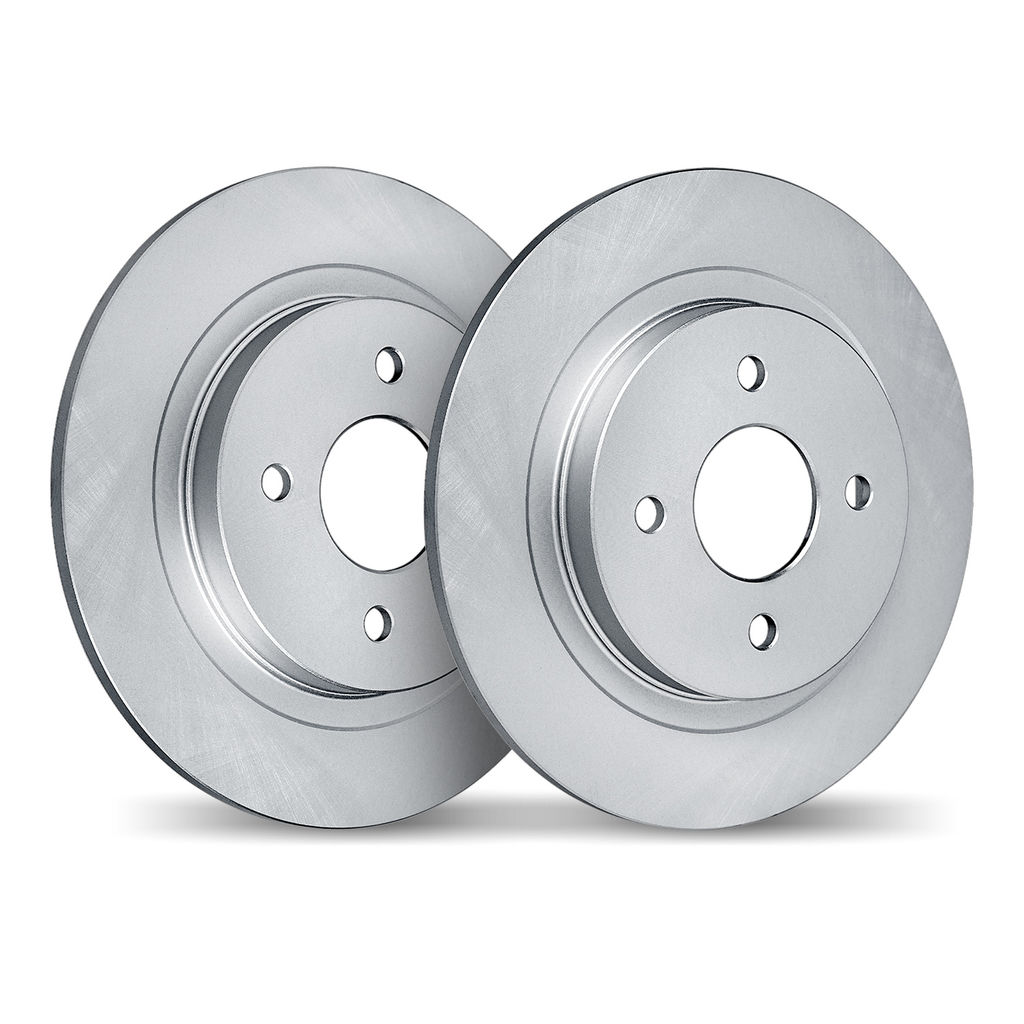 Dynamic Friction 4002-21001 - Geospec Coated Smooth Brake Rotor 2 Wheel Set