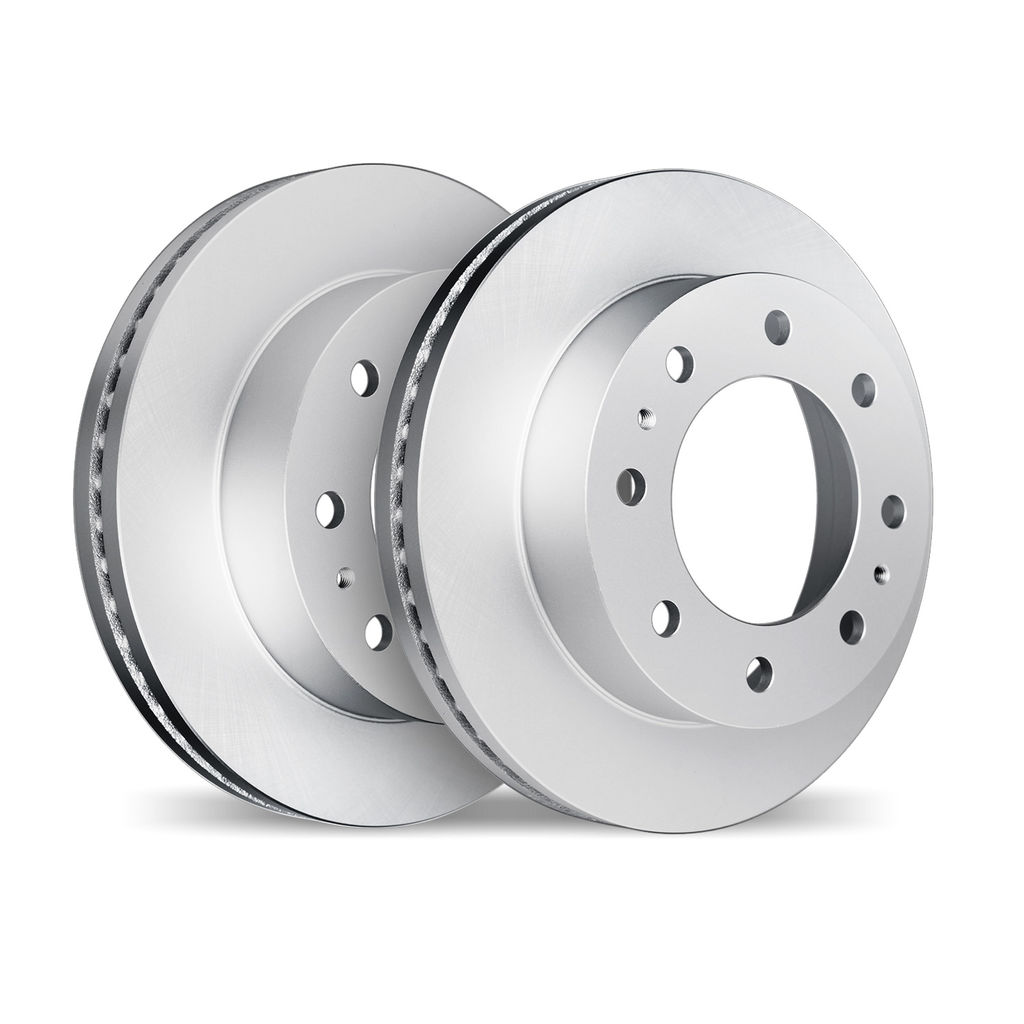 Dynamic Friction 4002-48029 - Geospec Coated Smooth Brake Rotor 2 Wheel Set